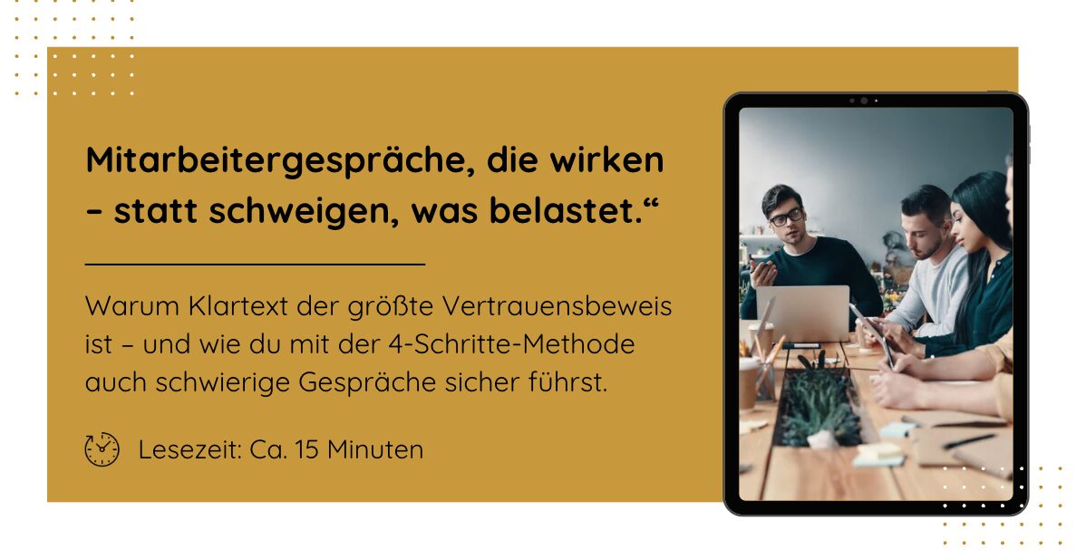 So richtige und wirksame Feedbackgespräche als Nachwuchsführungskraft