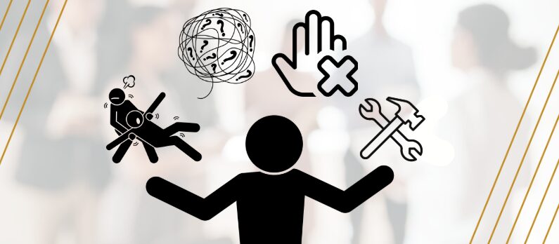 Fragezeichen als Führungskraft bei Mitarbeitergesprächen